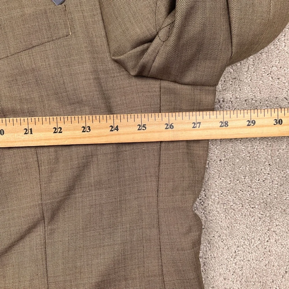 Stafford Blazer & Vest Mens 52BL Brown Travel Wool
